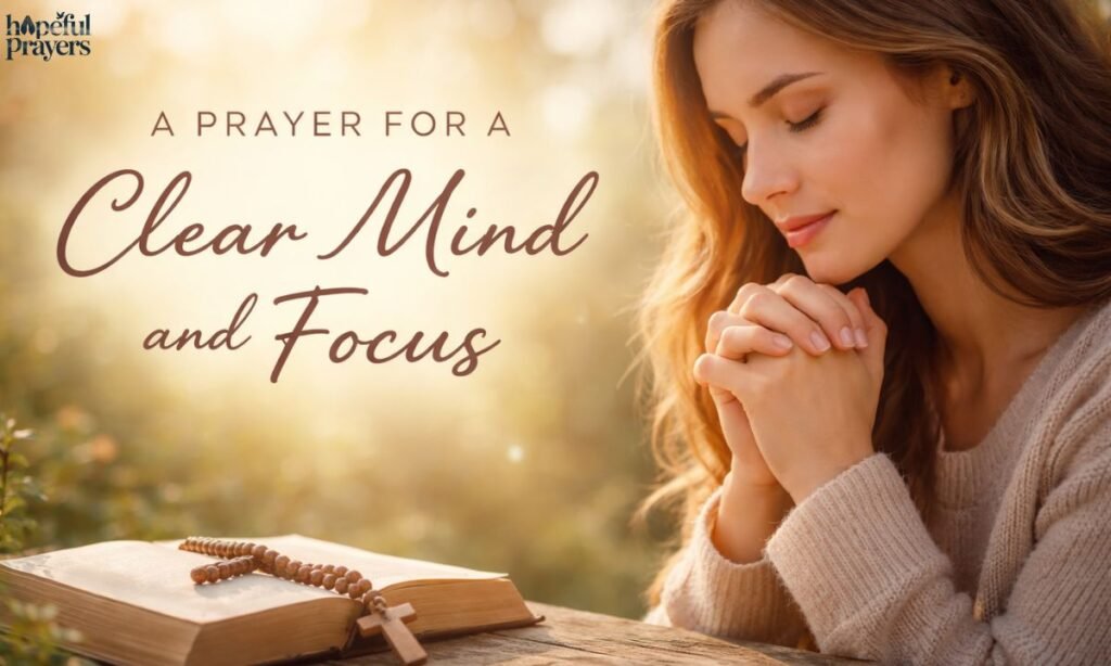 _a prayer for clear mind and focus