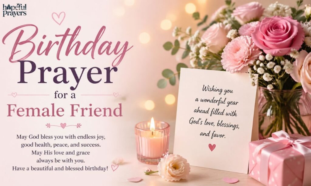 birthday prayer for a female friend