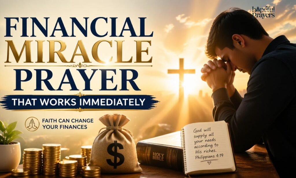 financial miracle prayer