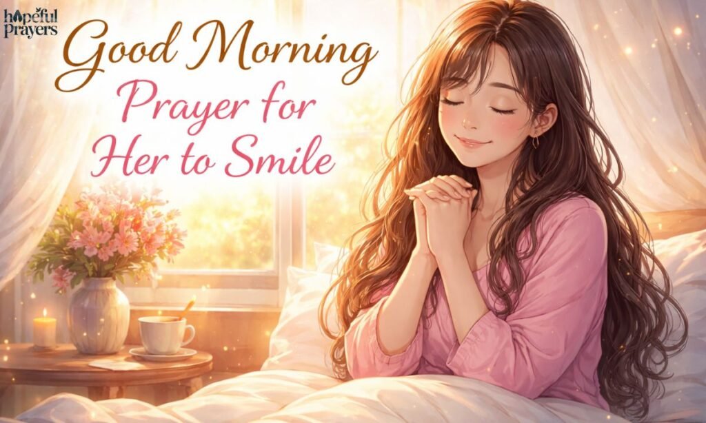 good morning prayer for her to smile