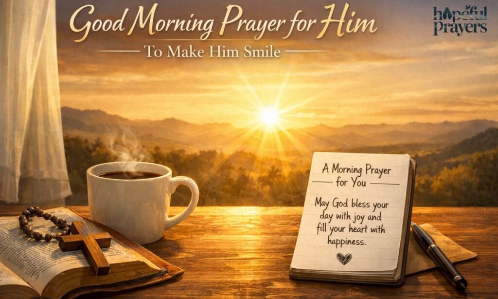 good morning prayer for him to make him smile