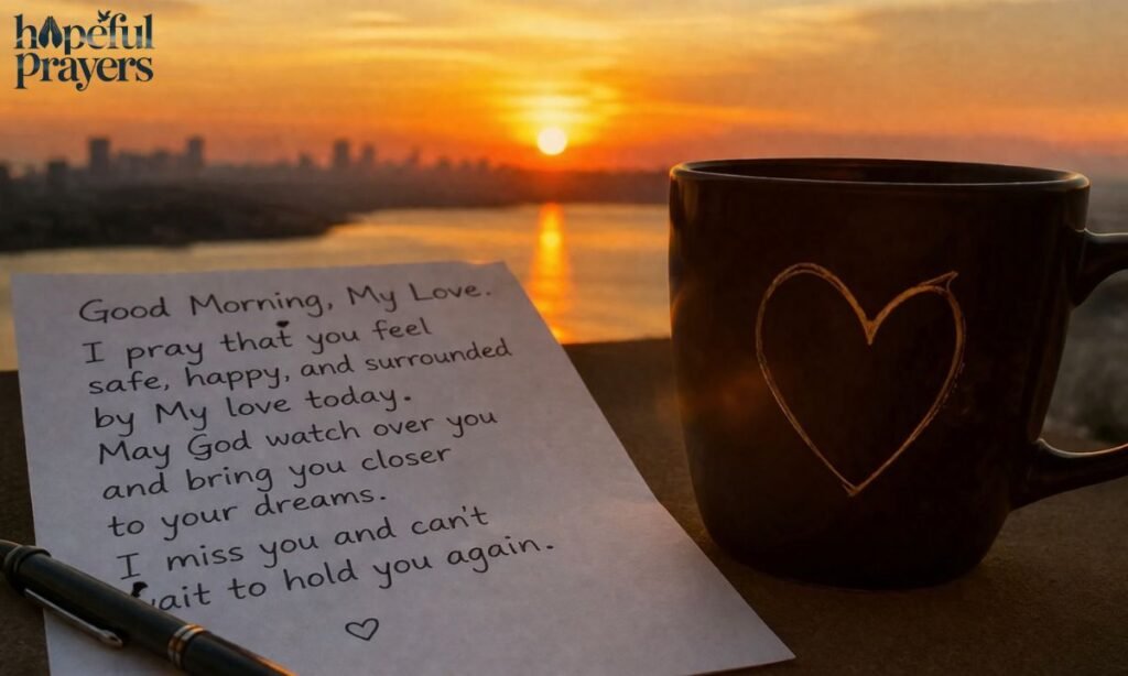 good morning prayer for my love far away
