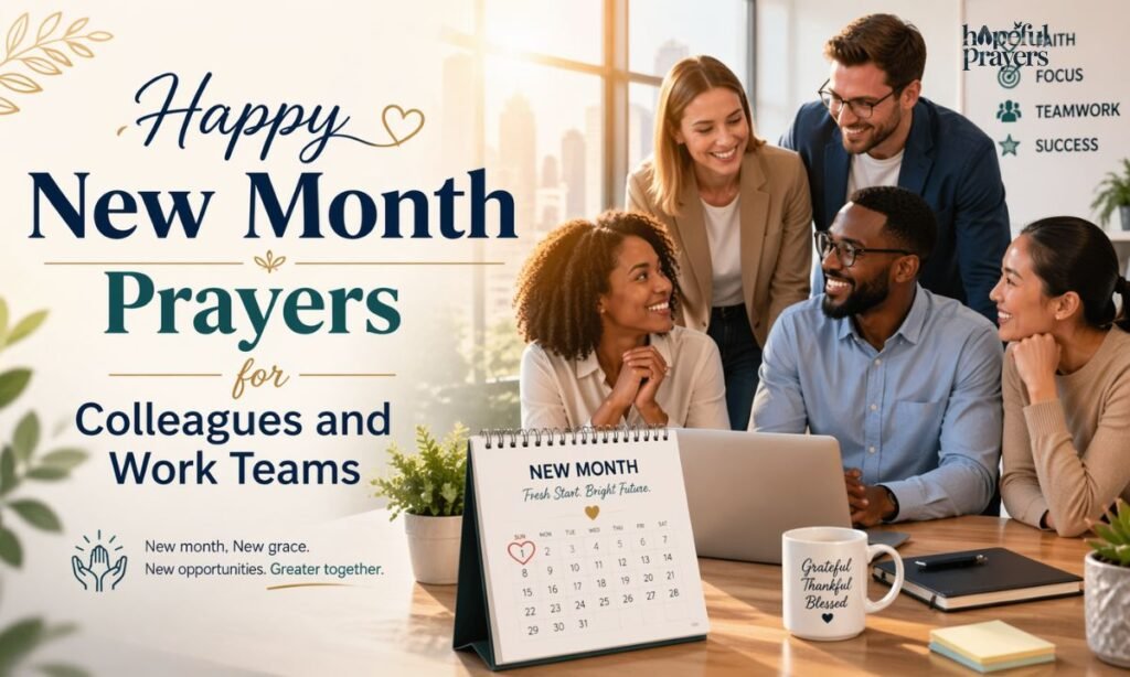 happy new month prayers for colleagues and work teams