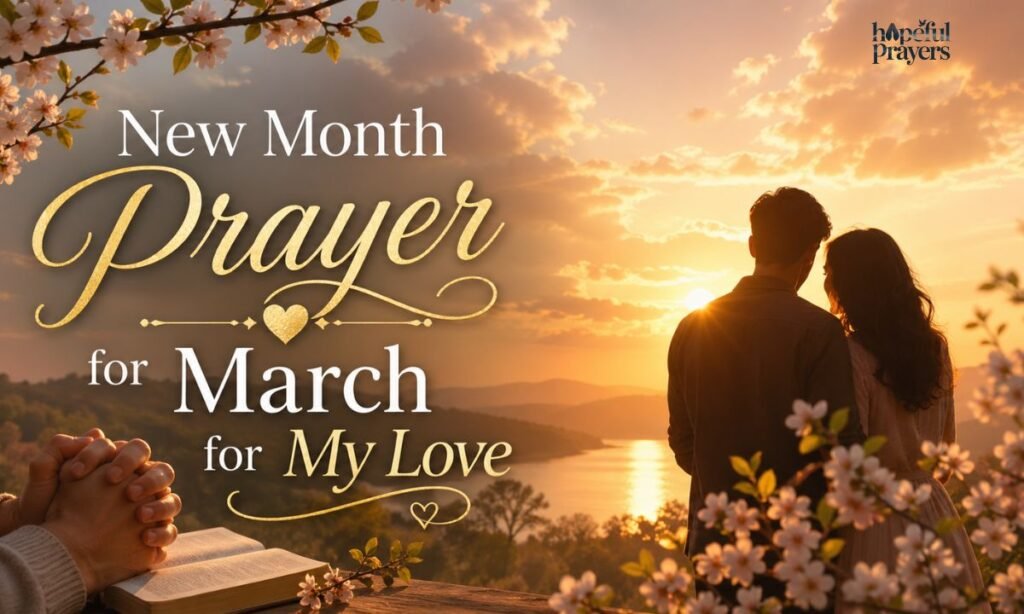 new month prayer for March for my love