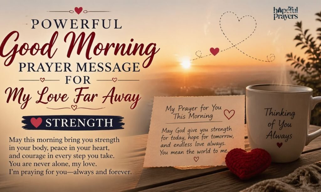 powerful good morning prayer message for my love far away