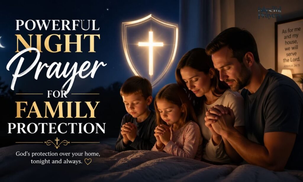 powerful night prayer for family protection