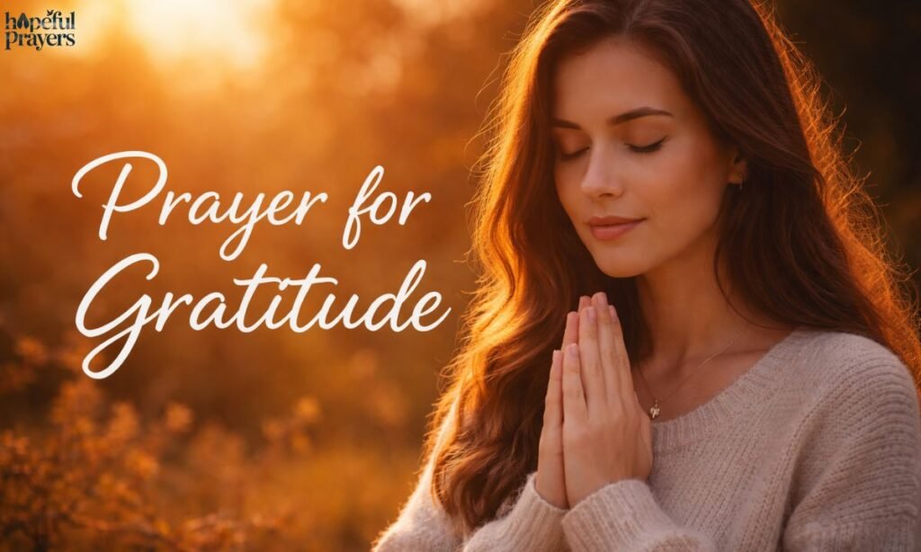 prayer for gratitude 