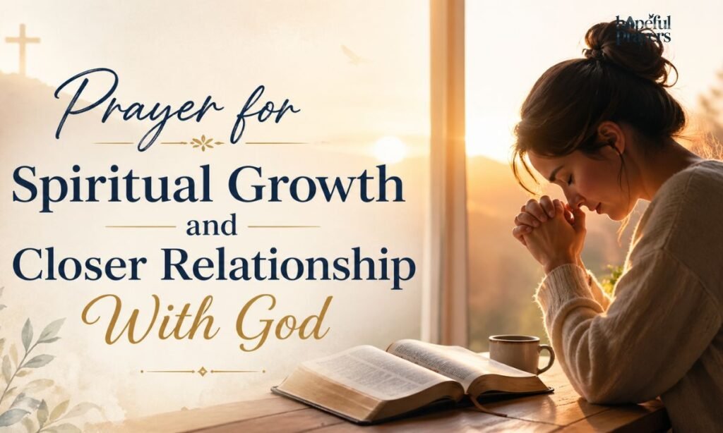 prayer for spiritual growth and closer relationship with God