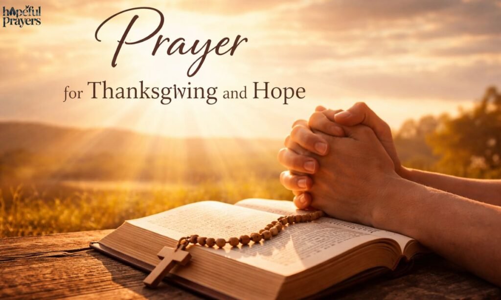 prayer for thanksgiving and hope