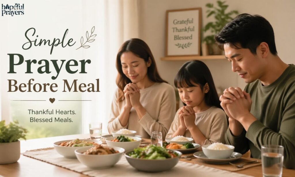 simple prayer before meal 