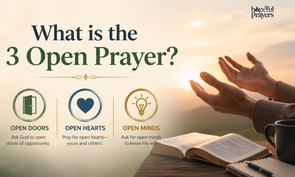 what is the 3 open prayer