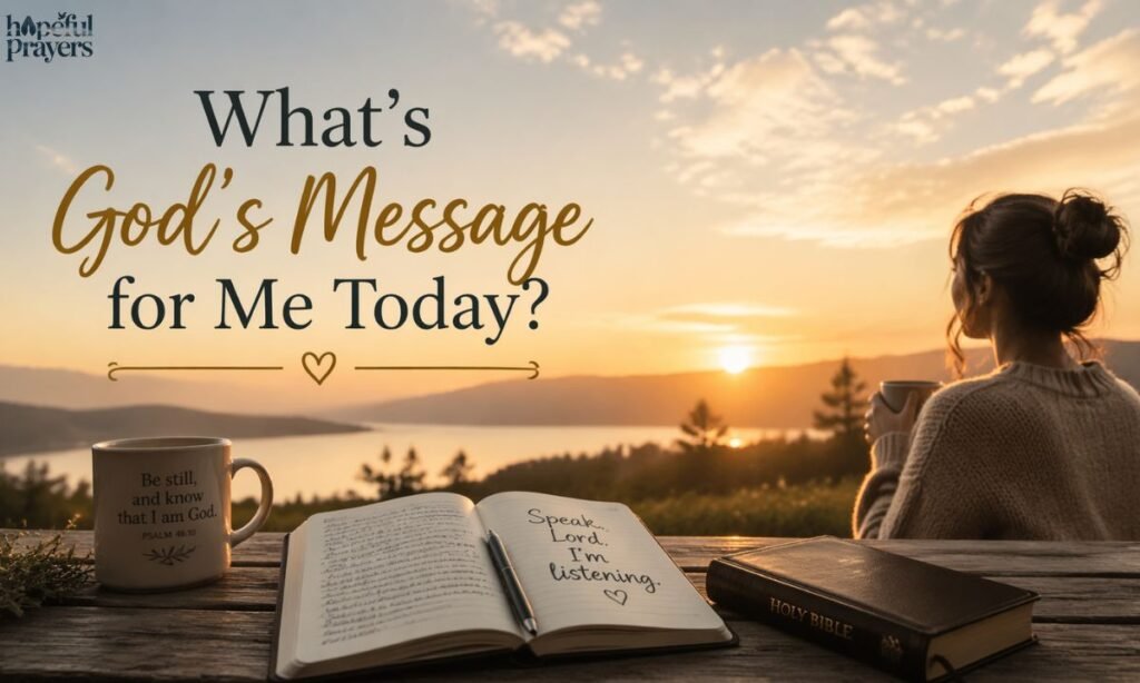 what's god's message for me today