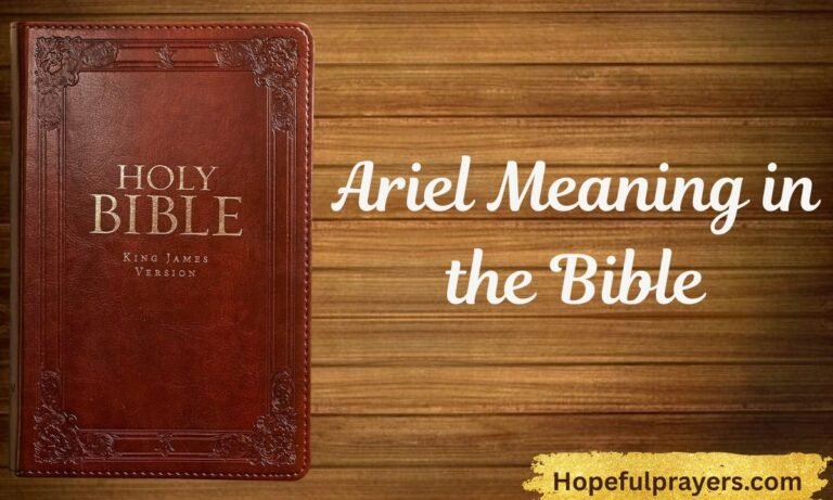 Ariel Meaning in the Bible