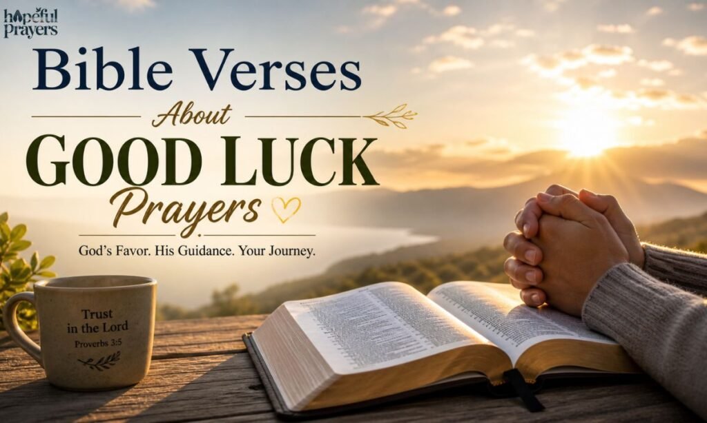 Bible Verses About Good Luck Prayers