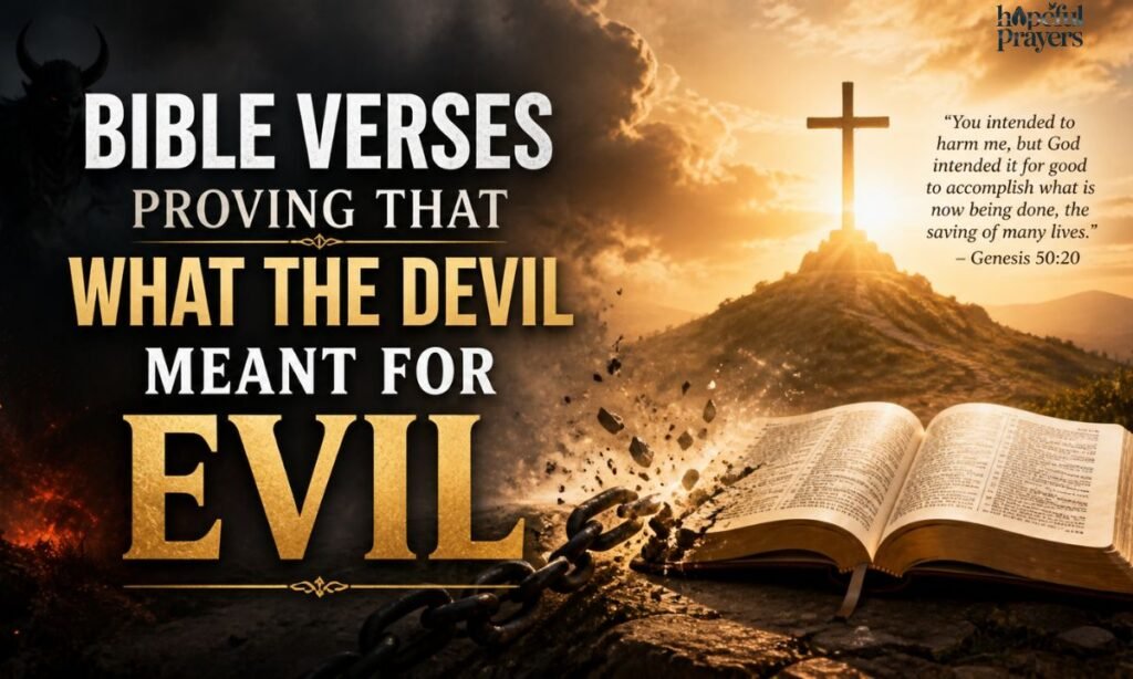 Bible Verses Proving That What the Devil Meant for Evil (1)