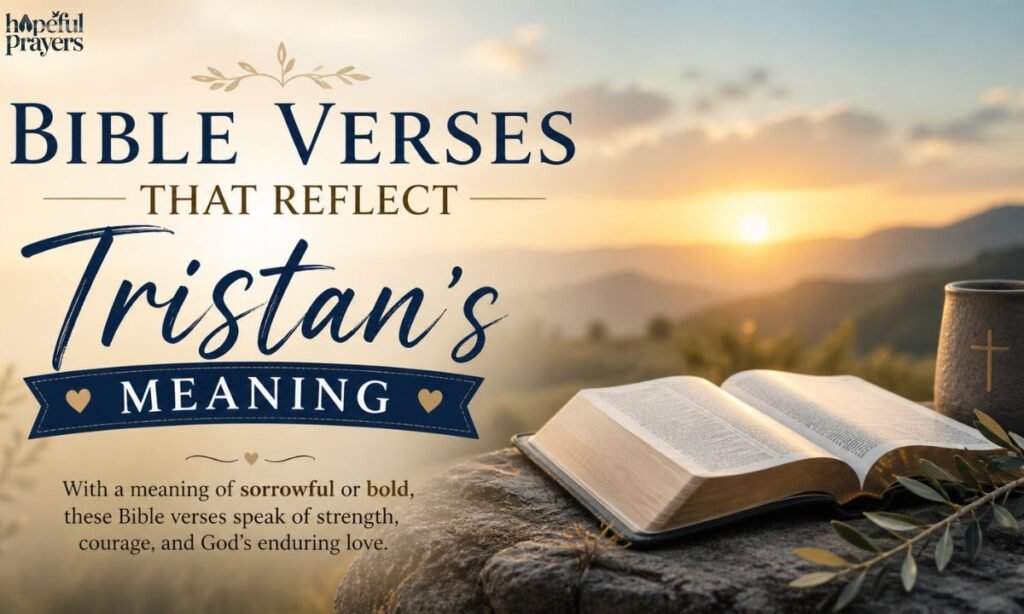 Bible Verses That Reflect Tristan’s Meaning