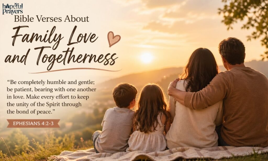 Bible verse about family love and togetherness