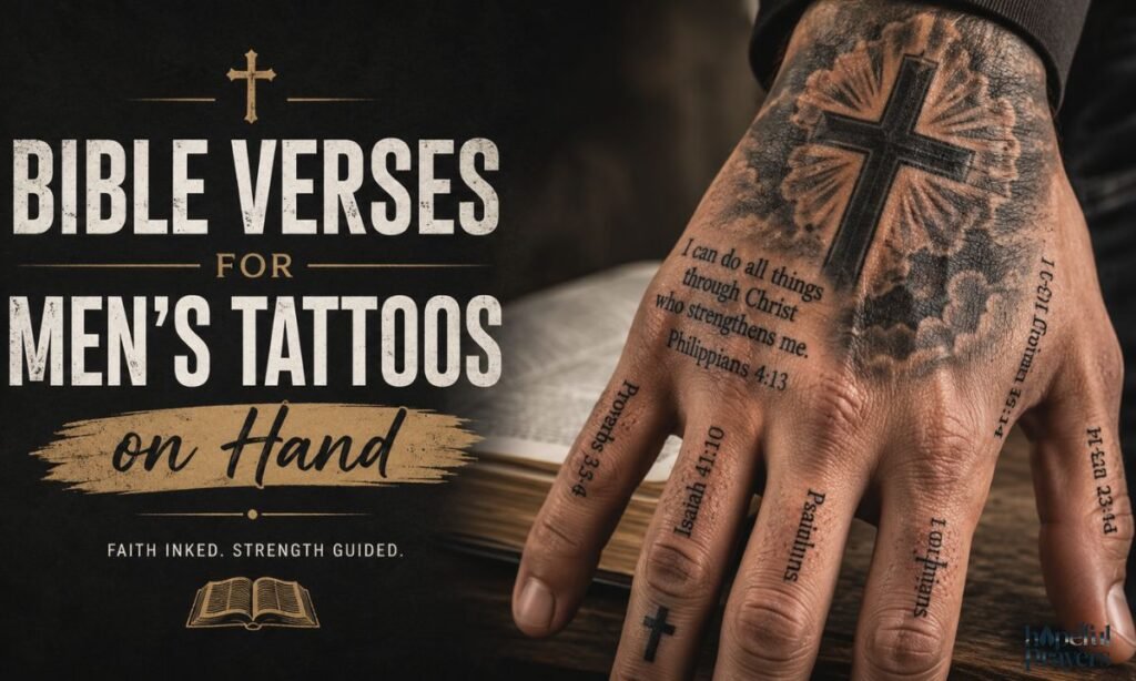 Bible verses for men's tattoos on hand