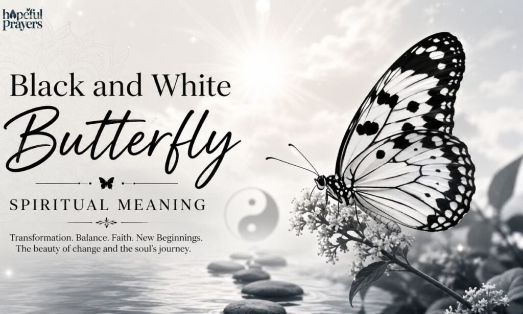 Black and white butterfly spiritual meaning