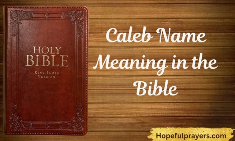 Caleb Name Meaning in the Bible
