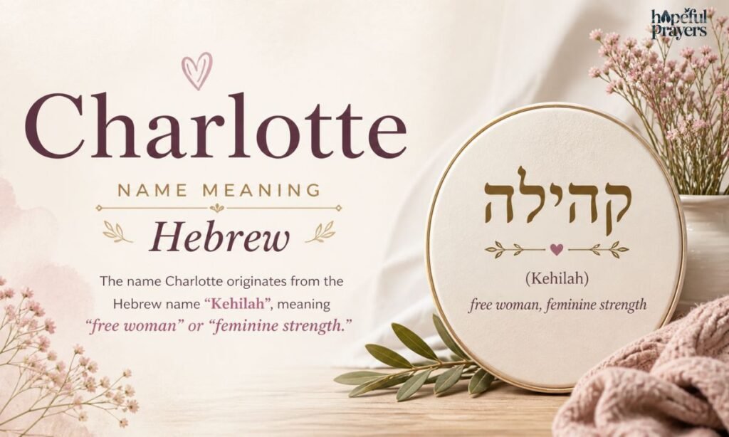 Charlotte name meaning Hebrew