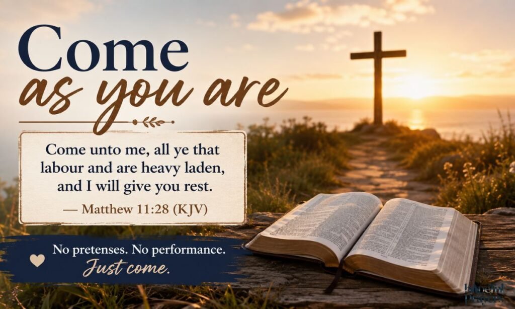 Come as you are Bible verse KJV
