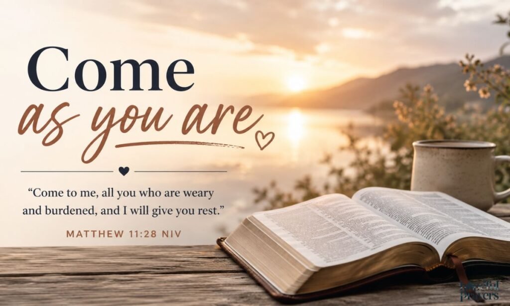 Come as you are Bible verse NIV