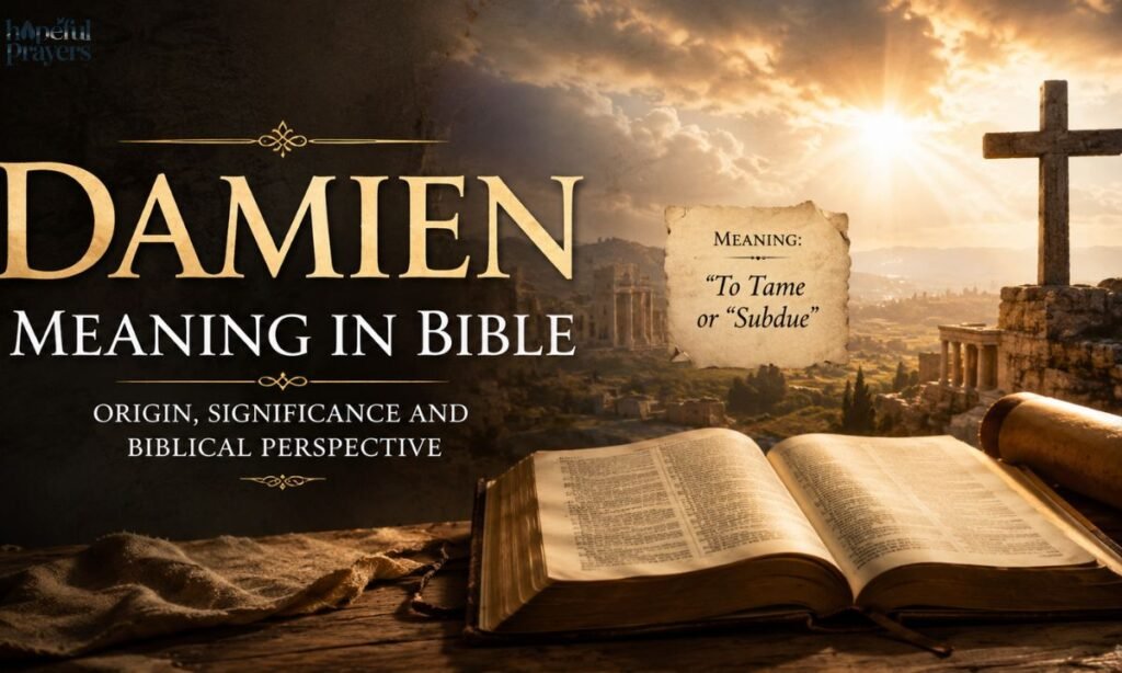 Damien Meaning in Bible