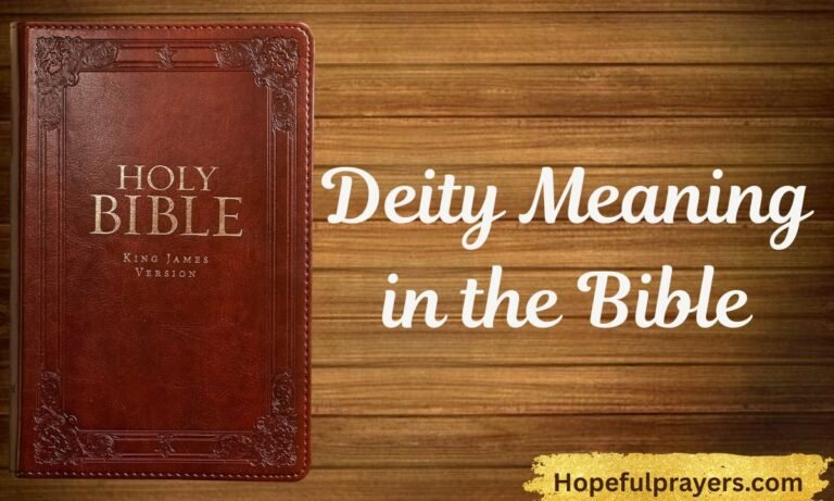 Deity Meaning in the Bible