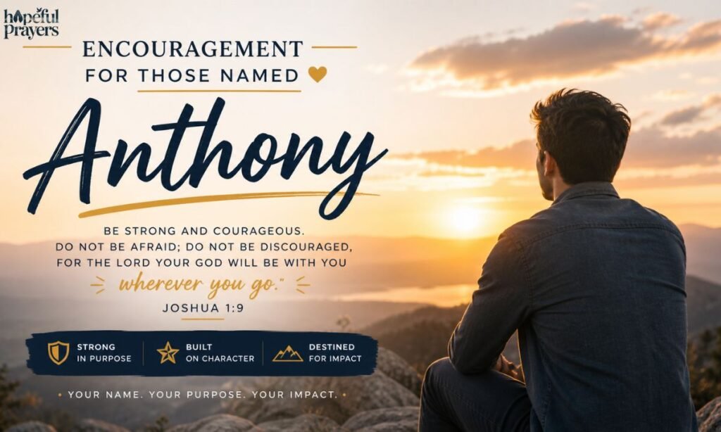 Encouragement for Those Named Anthony