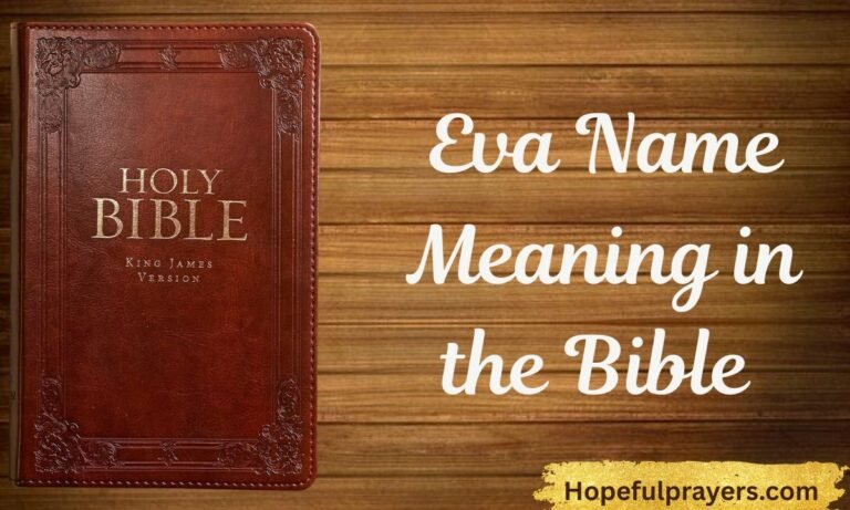 Eva Name Meaning in the Bible
