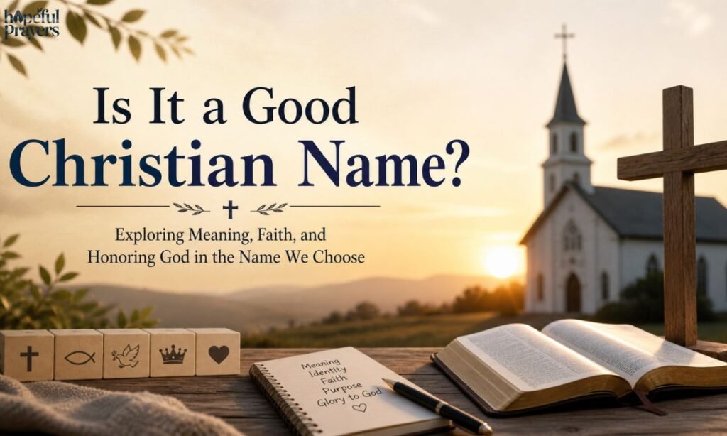 Is It a Good Christian Name