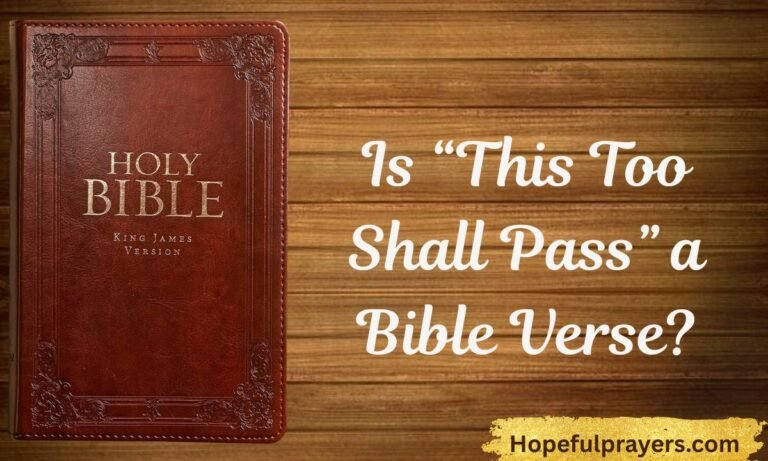 Is “This Too Shall Pass” a Bible Verse