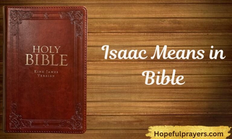 Isaac Means in Bible
