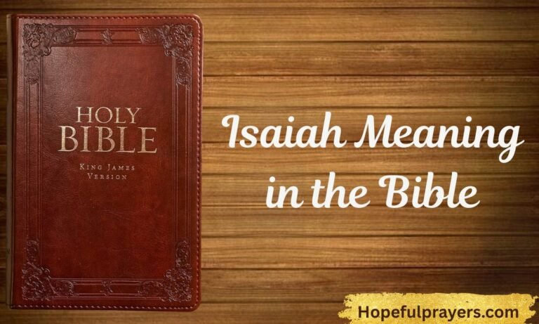 Isaiah Meaning in the Bible