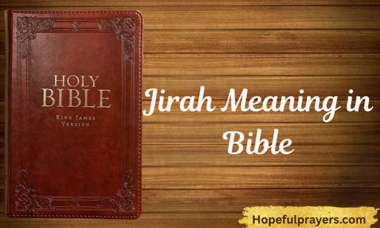 Jirah Meaning in Bible