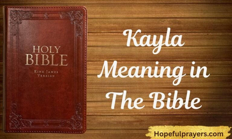 Kayla Meaning in The Bible