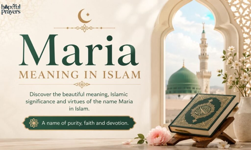 Maria Meaning in Islam