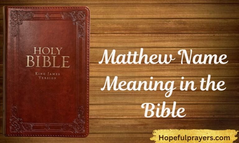 Matthew Name Meaning in the Bible