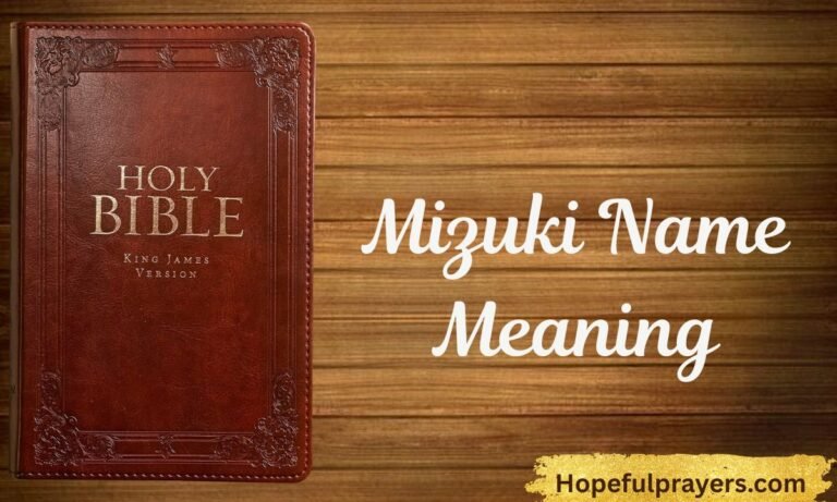 Mizuki Name Meaning