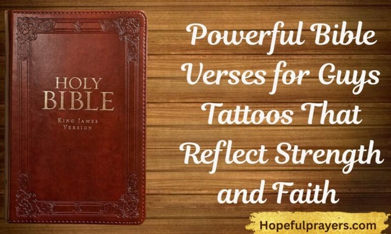Powerful Bible Verses for Guys Tattoos That Reflect Strength and Faith