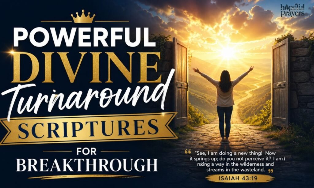 Powerful Divine Turnaround Scriptures for BreakthroughTurnaround