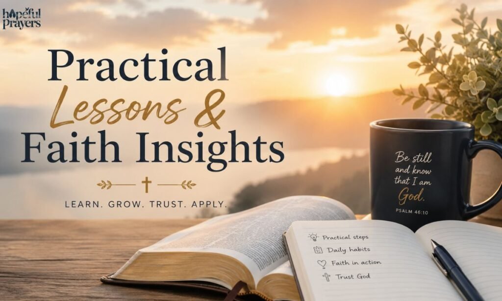 Practical Lessons & Faith Insights
