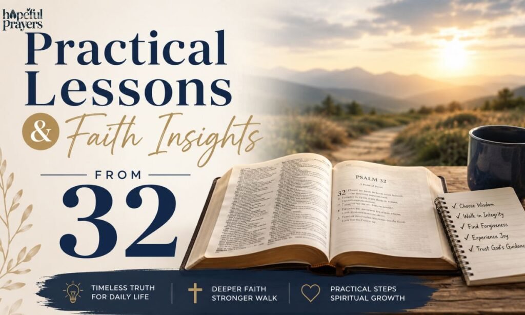 Practical Lessons & Faith Insights from 32