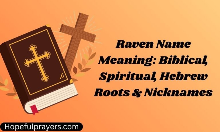 Raven Name Meaning Biblical, Spiritual, Hebrew Roots & Nicknames