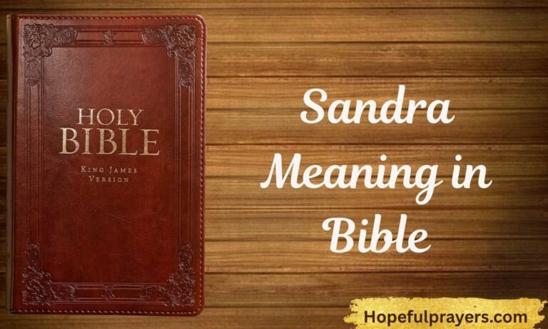 Sandra Meaning in Bible