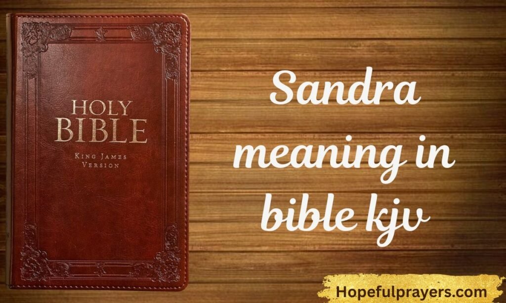 Sandra meaning in bible kjv