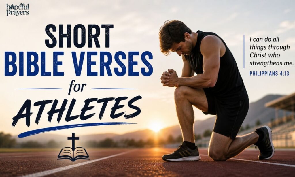 Short bible verses for athletes