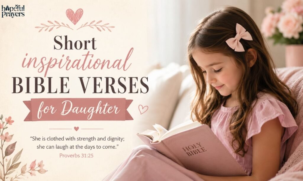 Short inspirational Bible verses for daughter