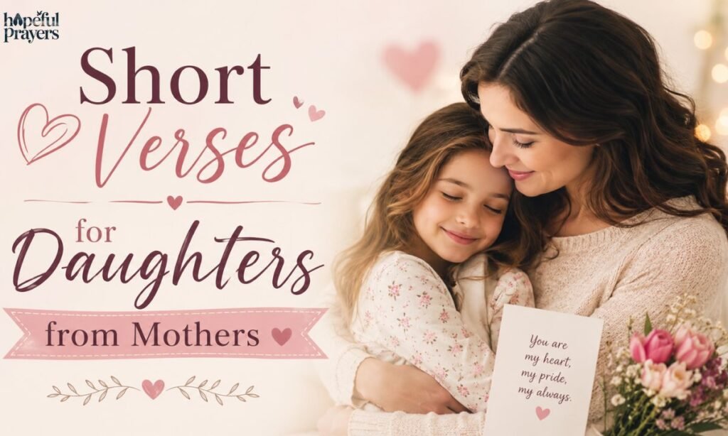 Short verses for daughters from mothers